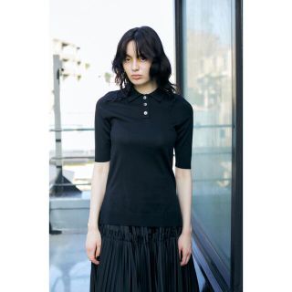 エンフォルド 21SS ニットポロSHIRT 半袖 38 マルチカラー