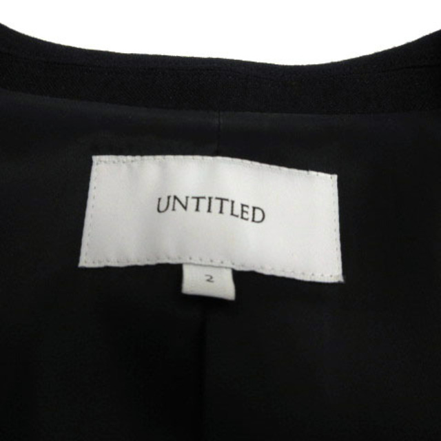 UNTITLED(アンタイトル)のUNTITLED ジャケット アウター テーラード ウール混 ブラック 黒 2 メンズのジャケット/アウター(テーラードジャケット)の商品写真