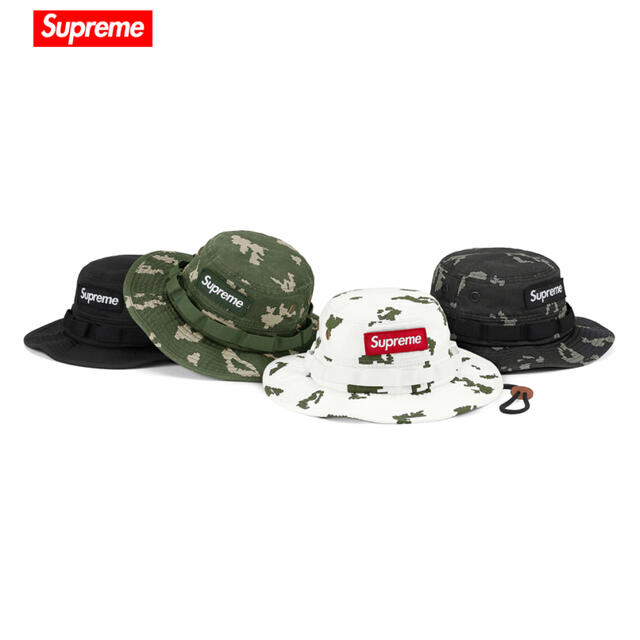 supreme  military boonie hat帽子