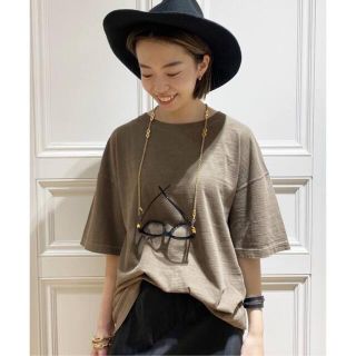 ドゥーズィエムクラス(DEUXIEME CLASSE)のMUSE de Deuxieme Classe *loose Tシャツ　カーキ(Tシャツ(半袖/袖なし))