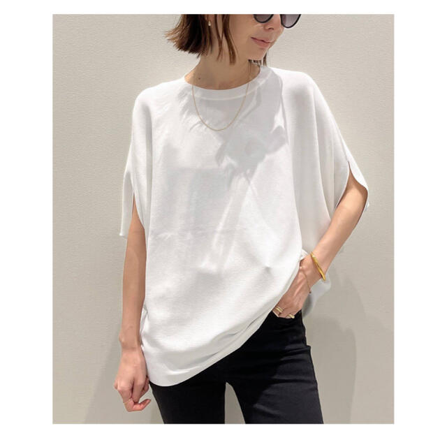 L'Appartement DEUXIEME CLASSE(アパルトモンドゥーズィエムクラス)のL'Appartement Short sleeve Knit Pullover レディースのトップス(ニット/セーター)の商品写真