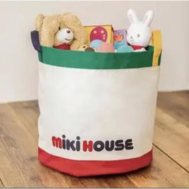 mikihouse(ミキハウス)のmikihouse ストレージトート　収納バッグ　おもちゃ入れ インテリア/住まい/日用品のインテリア小物(バスケット/かご)の商品写真