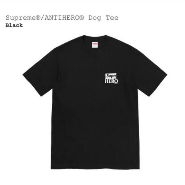 Supreme / ANTIHERO Dog Tee "Black" 1