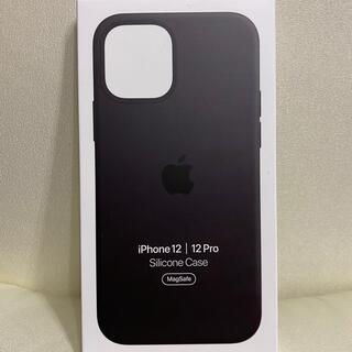 アイフォーン(iPhone)の【 純正/新品未開封】iPhone 12 12Pro シリコンケース ブラック (iPhoneケース)