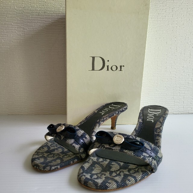 Christian Dior サンダル ミュール ブランド リボンパンプス - cna.gob.bo