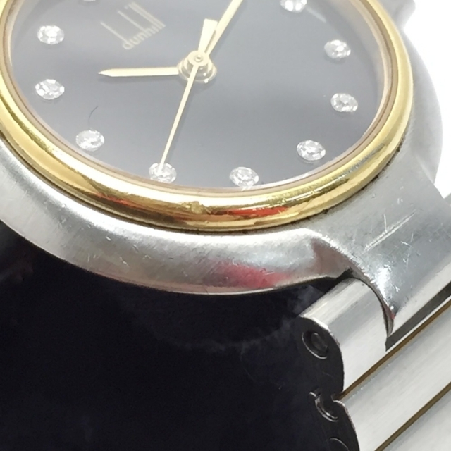 Dunhill(ダンヒル)の☆☆dunhill ダンヒル ミレニアム 12Pダイヤ コンビ ブラック クォーツ レディース 腕時計 レディースのファッション小物(腕時計)の商品写真