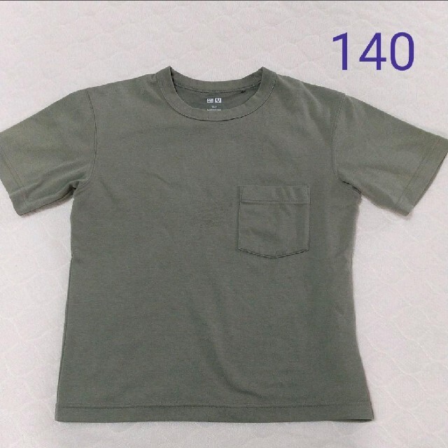 UNIQLO(ユニクロ)のUNIQLO エアリズムコットン クルーネック Tシャツ 140 キッズ/ベビー/マタニティのキッズ服男の子用(90cm~)(Tシャツ/カットソー)の商品写真