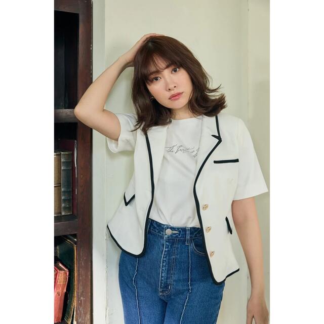 herlipto Bicolor Short Sleeve Blazer