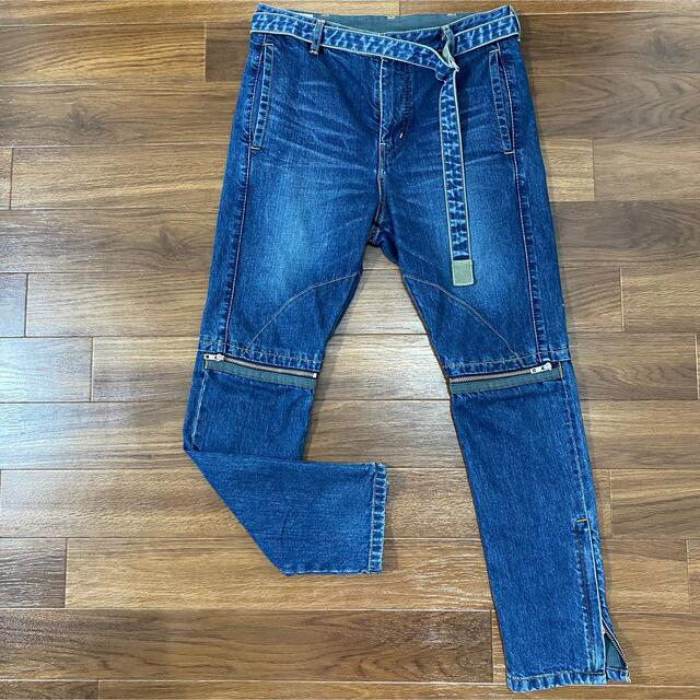 sacai 2020SS ZIP DENIM ジップデニム ジーンズパンツ