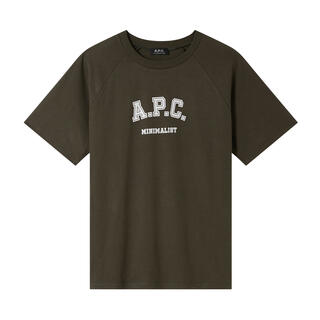 アーペーセー(A.P.C)のA.P.C. 新品　Coddie Tシャツ　S カーキ　ロゴ　APC ラグラン(Tシャツ(半袖/袖なし))