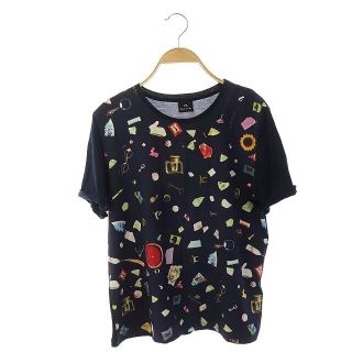 ポールスミス(Paul Smith)のポールスミス 半袖総柄Tシャツ カットソー M 紺 マルチカラー(Tシャツ(半袖/袖なし))