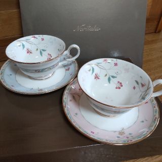 ノリタケ(Noritake)の新品 ノリタケ 花更紗 ティー・コーヒー碗皿ペア（色変り）(グラス/カップ)