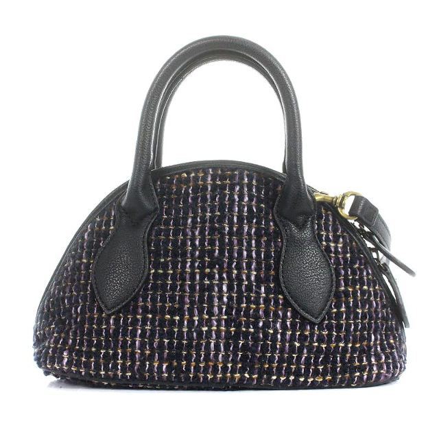 ANNA SUI(アナスイ)のアナスイ ANNA SUI ハンドバッグ ショルダーバッグ 紫 黒 レディースのバッグ(ショルダーバッグ)の商品写真