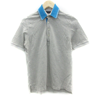 トゥモローランド(TOMORROWLAND)のトゥモローランド ポロシャツ 半袖 ポロカラー S グレー(ポロシャツ)