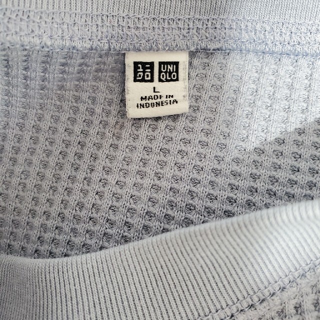 UNIQLO(ユニクロ)のユニクロ★ワッフルT★L レディースのトップス(カットソー(長袖/七分))の商品写真