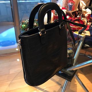 マリークワント(MARY QUANT)のクロコ調シックな2wayバッグ(ハンドバッグ)