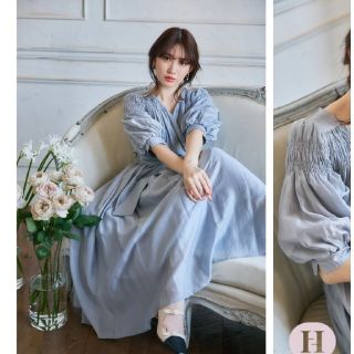 ハーリップトゥ(Her lip to)のAiry Volume Sleeve Dress Herlipto(ロングワンピース/マキシワンピース)