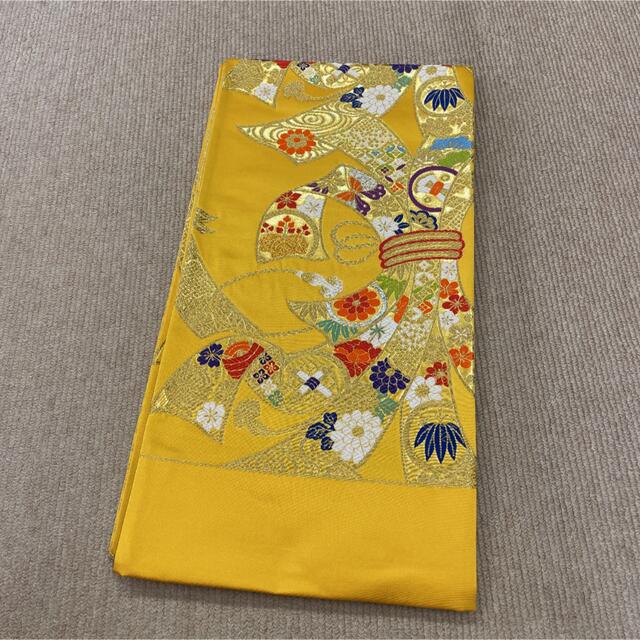 新品 未仕立て 西陣織 七歳用袋帯 祝帯 手結び帯 七五三 正絹 和装 着物メモリアル/セレモニー用品