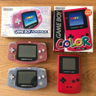 ゲームボーイカラー2台とアドバンスとソフト13本セット