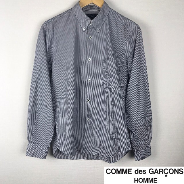 COMME des GARCONS(コムデギャルソン)の美品 コムデギャルソンオム 長袖シャツ ストライプ サイズSS メンズのトップス(シャツ)の商品写真