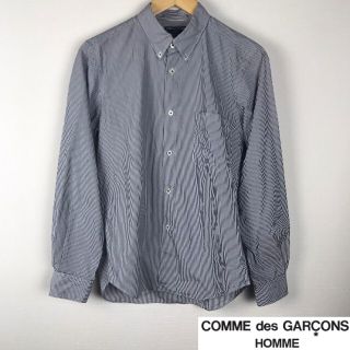 コムデギャルソン(COMME des GARCONS)の美品 コムデギャルソンオム 長袖シャツ ストライプ サイズSS(シャツ)