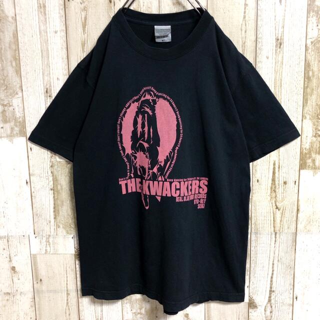 ヴィンテージ古着 USA製 表記M ビッグプリント ブラック Tシャツ メンズのトップス(Tシャツ/カットソー(半袖/袖なし))の商品写真