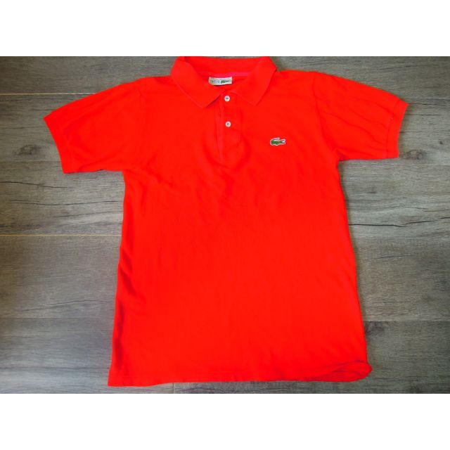 表記サイズ７実寸をご参考下さいj0v 70's フレンチ　ラコステ CHEMISE LACOSTE 鹿の子ポロ