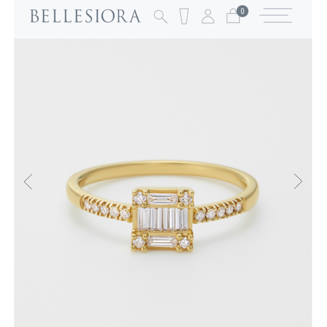 BELLESIORA - 現行品 ベルシオラ K18YG ダイヤリング #9の通販 by