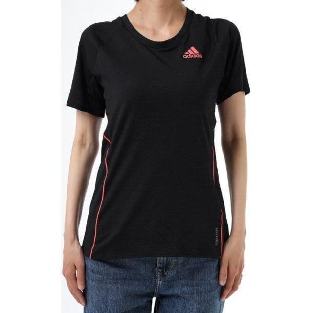 adidas(アディダス)のアディダス★レディース　ランニング　Tシャツ　XL　新品　ブラック　ドライ レディースのトップス(Tシャツ(半袖/袖なし))の商品写真