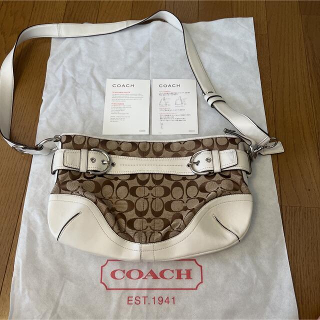 COACH コーチ ショルダーバッグ　ホワイト