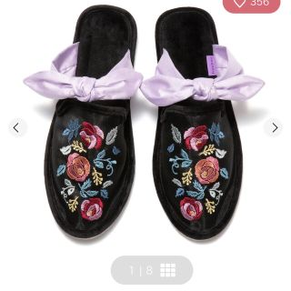 フランフラン(Francfranc)のフランフラン　ANNA SUI ルームシューズ　ブラック　スリッパ(スリッパ/ルームシューズ)