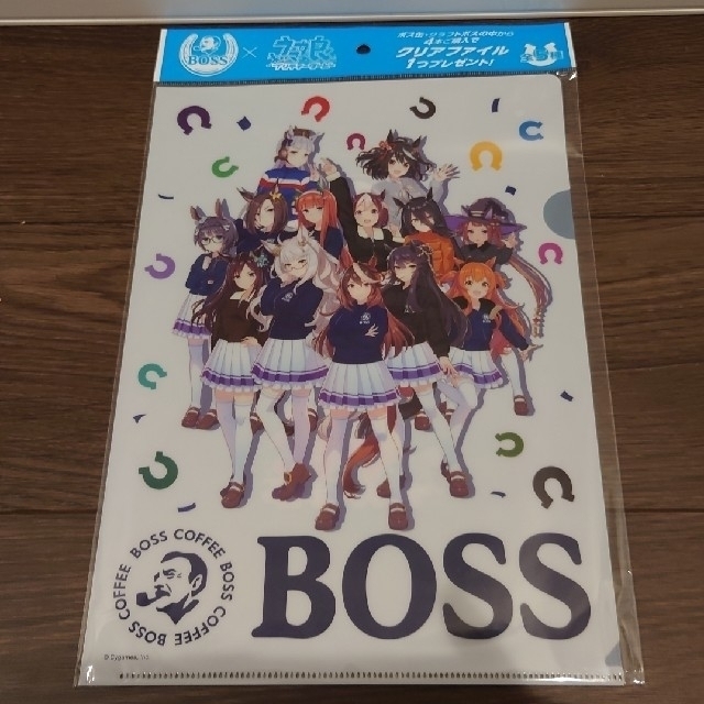 BOSS(ボス)のBOSS ウマ娘 クリアファイル 2枚セット エンタメ/ホビーのアニメグッズ(クリアファイル)の商品写真