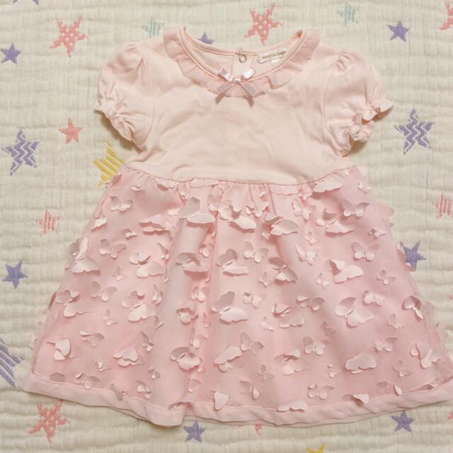 Bonpoint(ボンポワン)の☆インポート☆mintini baby☆バタフライチュールスカートドレス☆ キッズ/ベビー/マタニティのキッズ服女の子用(90cm~)(ワンピース)の商品写真