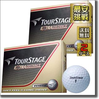 ツアーステージ(TOURSTAGE)のツアーステージ エクストラディスタンス 2ダース24個 ホワイト ゴルフボール(その他)