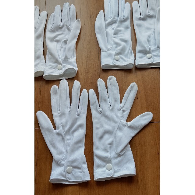 東レ(トウレ)の中古 Lサイズ 3双(3組) 白 ナイロン 手袋 鉄道員 駅員 乗務員 メンズのファッション小物(手袋)の商品写真