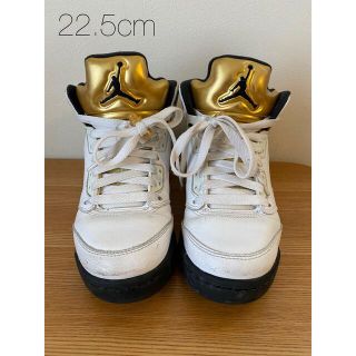 ナイキ(NIKE)のAIR JORDAN 5 RETRO "GOLD COIN"22.5cm(スニーカー)