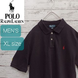 ポロラルフローレン(POLO RALPH LAUREN)の訳有り ラルフローレン ポロシャツ 刺繍ロゴ XL ブラック(ポロシャツ)