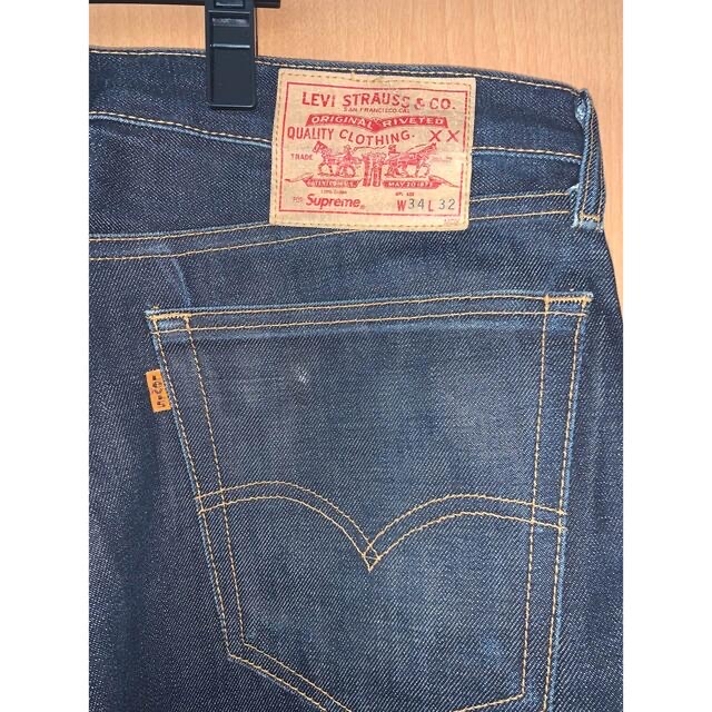 専用 supreme×Levi's505 zip-fly Jean12AW 3