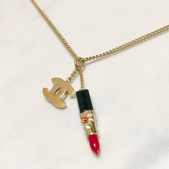 シャネル CHANEL ココマーク リップ ネックレス
