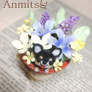 展示用　鉢植えわんこ🐾　チワワ　いぬ　犬　わんこ(その他)