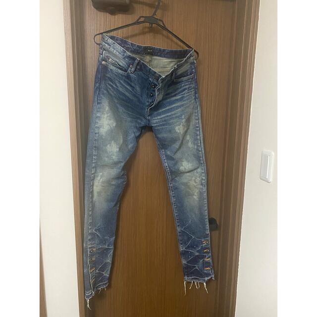 MLVINCE TYPE-1 SLIM DAMAGE JEANS 34