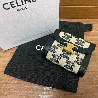 セリーヌ(celine)のセリーヌ　スモールトリオンフ　ウォレットカーフスキン折財布(折り財布)