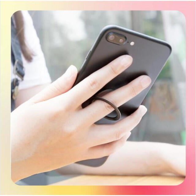 スマホリング バンカーリング 超薄型 極薄 薄型 スマホ 韓国 ブラックの通販 by iris|ラクマ スマホリング ブラック バンカーリング 超薄型 極薄 薄型 スマホ 韓国