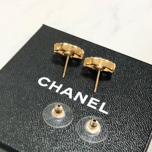シャネル ピアス ゴールド ココマーク ラインストーン 石 ミニ シャネル ピアス ゴールド ココマーク ラインストーン 石 ミニ