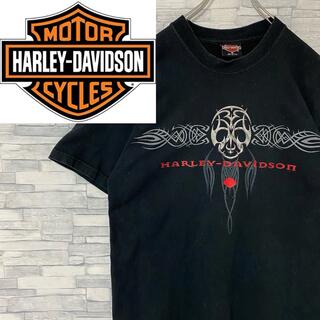 ハーレーダビッドソン(Harley Davidson)の《希少》USA製　ハーレーダビッドソン　半袖Tシャツ デカロゴ ブラック　M(Tシャツ/カットソー(半袖/袖なし))