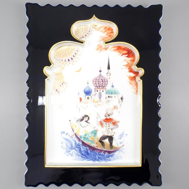 MEISSEN - マイセン アラビアンナイト 陶板画 コバルト 食器