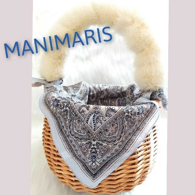 限定お値下げ♡美品‼︎ manimaris マニマリス　カゴバッグ　ファー　セット