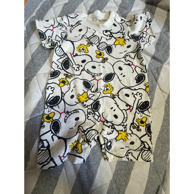 SNOOPY(スヌーピー)のスヌーピー 半袖ロンパース 70サイズ キッズ/ベビー/マタニティのベビー服(~85cm)(カバーオール)の商品写真