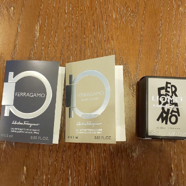 Salvatore Ferragamo(サルヴァトーレフェラガモ)のフェラガモ　メンズフレグランスサンプル3点セット コスメ/美容の香水(香水(男性用))の商品写真