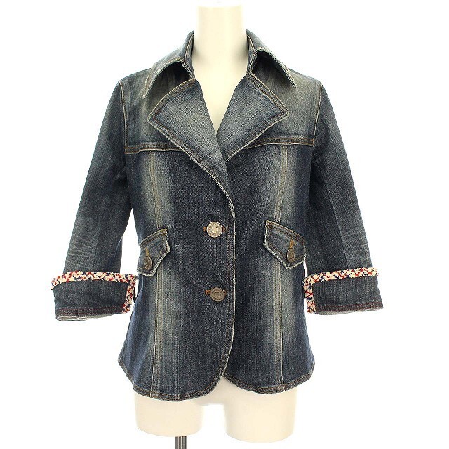 BURBERRY BLUE LABEL - バーバリー BLUELABEL Gジャン ダメージ加工 ...